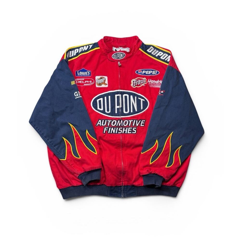 Vintage Jeff Gordon Racing Jacket DuPont #24 XXL Chase Authentics Nascar